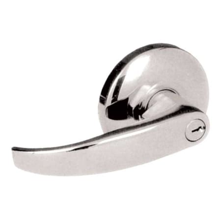 Cal-Royal Grade 2 Cylindrical Lock, 00-Entrance/Office, RL-Lever, Round Rose, Satin Chrome, 2-3/4 Inch RL00-26D